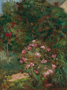 Rabaty kwiatowe, ogród Petit Gennevilliers autorstwa Gustave Caillebotte