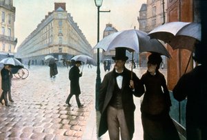 „Ulica Paryża w deszczową pogodę”, 1877. autorstwa Gustave Caillebotte