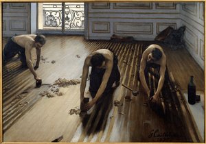 Płaski parkiet autorstwa Gustave Caillebotte