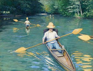 Skiffy, 1877. autorstwa Gustave Caillebotte