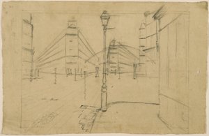 Studium dla Paris Street; Deszczowy dzień autorstwa Gustave Caillebotte