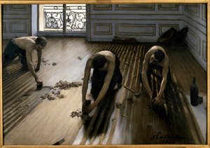 Skrobaki podłogowe autorstwa Gustave Caillebotte