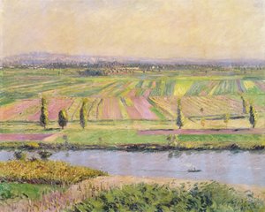 Równina Gennevilliers ze wzgórz Argenteuil, 1888 autorstwa Gustave Caillebotte