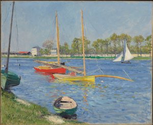Sekwana w Argenteuil, 1882 autorstwa Gustave Caillebotte