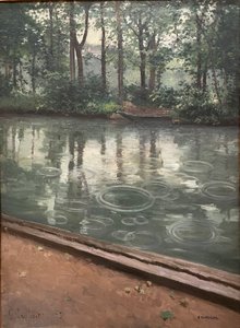 Yerres, efekt deszczu, 1875 r. Gustave Caillebotte autorstwa Gustave Caillebotte
