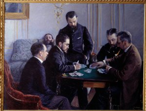 Część besigue. Obraz Gustave Caillebotte (1848-1894) autorstwa Gustave Caillebotte