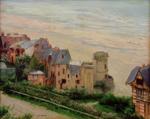 Trouville, plaża i wille? autorstwa Gustave Caillebotte