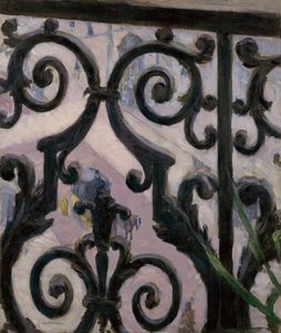Widok z balkonu autorstwa Gustave Caillebotte