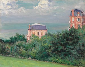Wille w Villers-sur-Mer, 1880 autorstwa Gustave Caillebotte