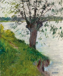 Wierzba nad rzeką; Saule au bord de la riviere, ok. 1930 r. 1891 autorstwa Gustave Caillebotte