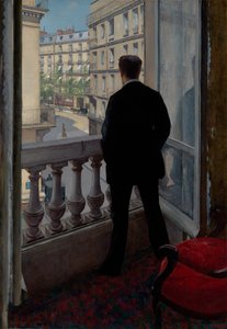 Młody mężczyzna przy oknie autorstwa Gustave Caillebotte