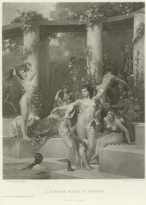 Letnia kąpiel w Pompejach (wklęsłodruk)