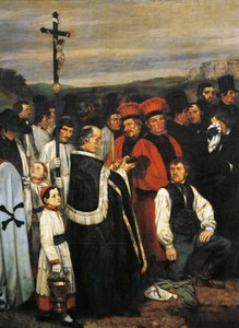 Pogrzeb w Ornans autorstwa Gustave Courbet