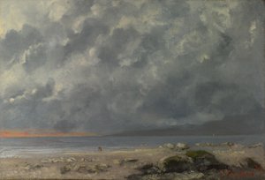 Scena na plaży autorstwa Gustave Courbet