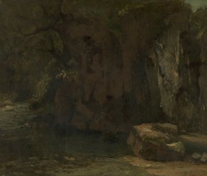 Skały La Loue autorstwa Gustave Courbet