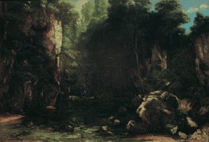 Zacieniony strumyk autorstwa Gustave Courbet