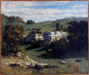 Francuski: Paysage du Jura
Niemiecki: Landschaft des Jura autorstwa Gustave Courbet