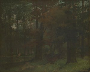 W lesie autorstwa Gustave Courbet