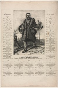 Jean Journet wyrusza na podbój powszechnej harmonii autorstwa Gustave Courbet