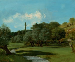 La Bretonnerie w departamencie Indre, 1856. autorstwa Gustave Courbet