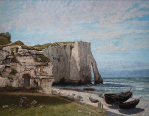 Klify w Étretat po sztormie autorstwa Gustave Courbet