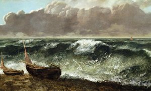 Le Vague, c.1869/70 (olej na płótnie) autorstwa Gustave Courbet
