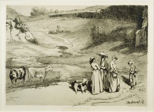 Wiejskie panie autorstwa Gustave Courbet