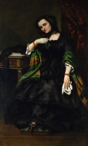 Madame Auguste Cuoq Mathilde Desportes, 1827-1910, ca. 1852-57. autorstwa Gustave Courbet