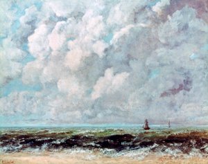 Krajobraz morski, c1840-1877 autorstwa Gustave Courbet