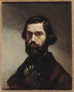 Portret Jules’a Vallèsa (1832–1885), pisarza. autorstwa Gustave Courbet