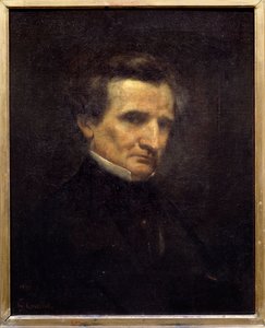 Portret Hectora Berlioza (1803-1869), francuskiego kompozytora. Obraz Gustave