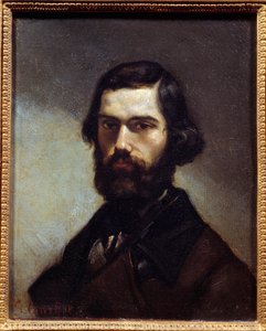 Portret Julesa Vallesa (1832-1885) pisarza, dziennikarza i polityka. Obraz Gustave