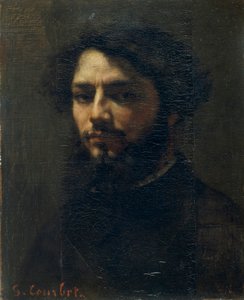 Autoportret, ok. 1850. autorstwa Gustave Courbet