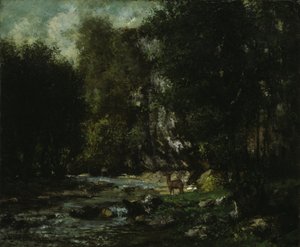 Potok Les Puits-Noir autorstwa Gustave Courbet