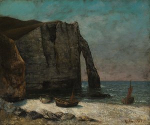 Klif w Étretat, po 1872 roku. autorstwa Gustave Courbet