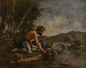 Rybak autorstwa Gustave Courbet