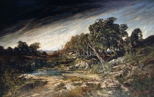 Podmuch wiatru, ok.1855 autorstwa Gustave Courbet