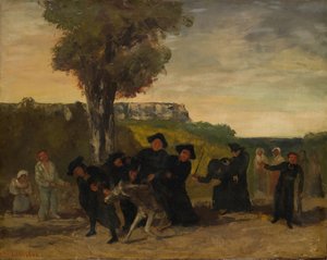 Powrót ze spotkania, 1863 autorstwa Gustave Courbet