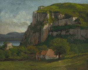 Skała Hautepierre, c.1869 autorstwa Gustave Courbet