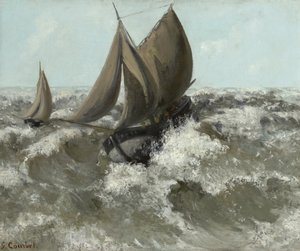 Żaglówka autorstwa Gustave Courbet