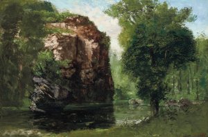 Cicha rzeka autorstwa Gustave Courbet