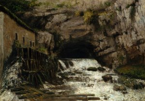 Źródło Loue, 1864 autorstwa Gustave Courbet