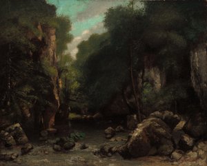Dolina Les Puits-Noir autorstwa Gustave Courbet