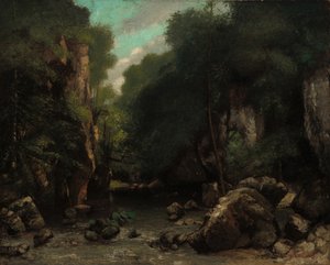 Dolina Les Puits-Noir, 1868. autorstwa Gustave Courbet