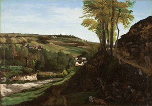 Dolina Ornans autorstwa Gustave Courbet
