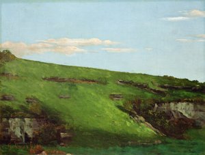 Wiesenhang niedaleko Ornans, 1862 autorstwa Gustave Courbet