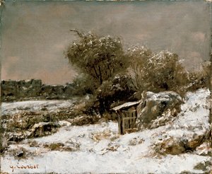 Scena zimowa, po 1855 autorstwa Gustave Courbet