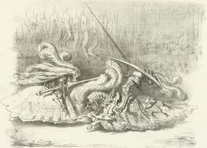 Turniej - Beauty the Prize AD1450 (grawiura) autorstwa Gustave Dore