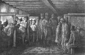 „Kawiarnia Whitechapel”, 1872. autorstwa Gustave Dore