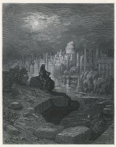 Podróżnik z Nowej Zelandii kontemplujący ruiny Londynu autorstwa Gustave Dore